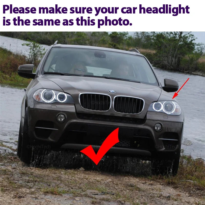 120W 6000K White H8 LED Car Angel Eyes Marker Lights Bulbs error free For BMW X5 X5M E70 X6 X6M E71 E72 2007-2011