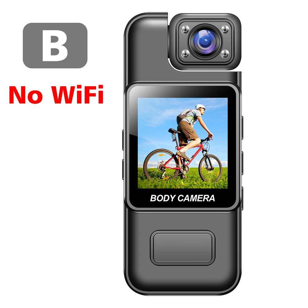 Mini Body Camera 4K WiFi 180° Rotating Lens, Night Vision - P12 Hub Europe