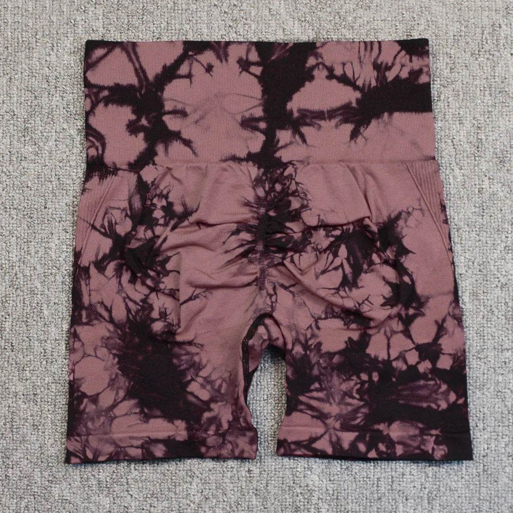 Tie Dye Yoga Shorts Women - P12 Hub Europe
