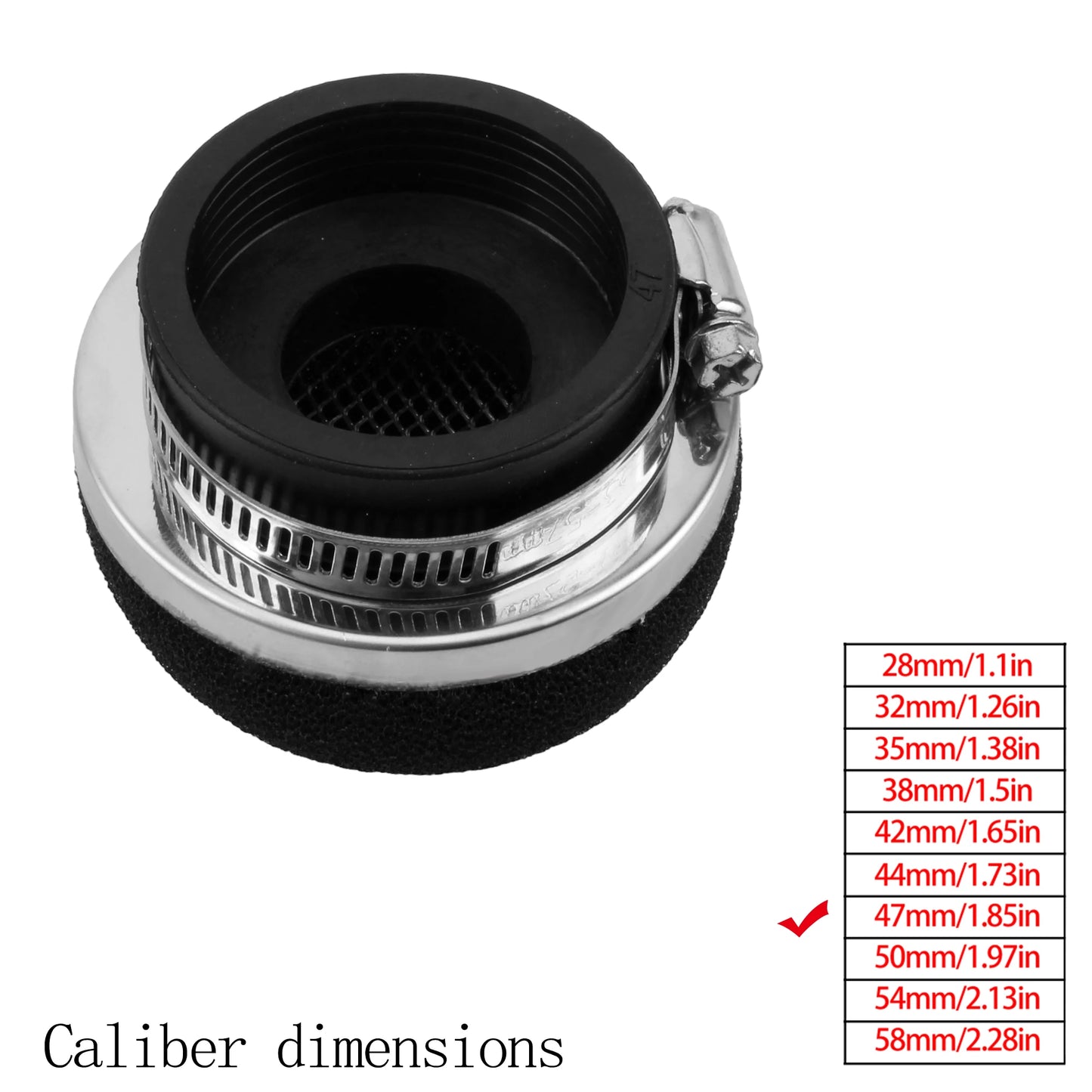 Motorcycle Air Filter Cleaner Air Filter 2 Stroke Engine Dirt Pit Bike Scooter 28/32/35/38/42/45/50/54/58MM Moto Parts