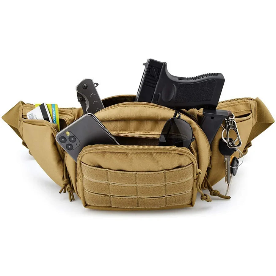 Tactical Waist Pack Outdoor Hiking Waist Bag Running Sports Functional Bag Cycling Bag Bum Bag Multi-functional Tool Shoulder