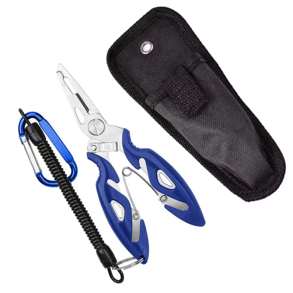 Multifunction Stainless Steel Fishing Pliers Tools Tackle Pliers Vise Knitting Flies Braid Scissors Set Fish Tongs Accessories