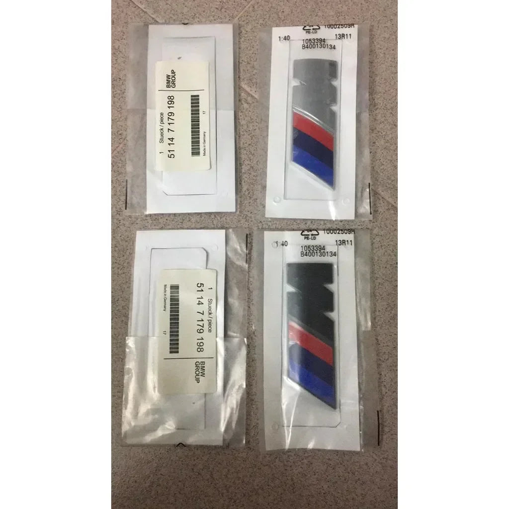 3D ABS M Logo Car Body Side Badge Body Rear Trunk Decor Sticker Car Modification Accessorie For All BMW M Power X1 X3 X5 X7 E71