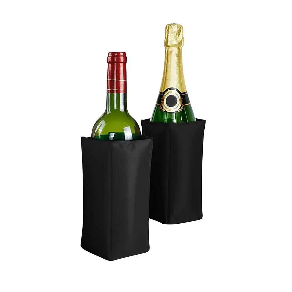 Wine Cooler Sleeve Wine Bottle Chiller Ice Pack Adjustable Bottle Wrap Keep Cool Refreshing for Red White Champagne Sparkling - P12 Hub Europe