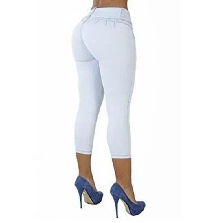 Women's Slim Fit Cropped Jeans - P12 Hub Europe