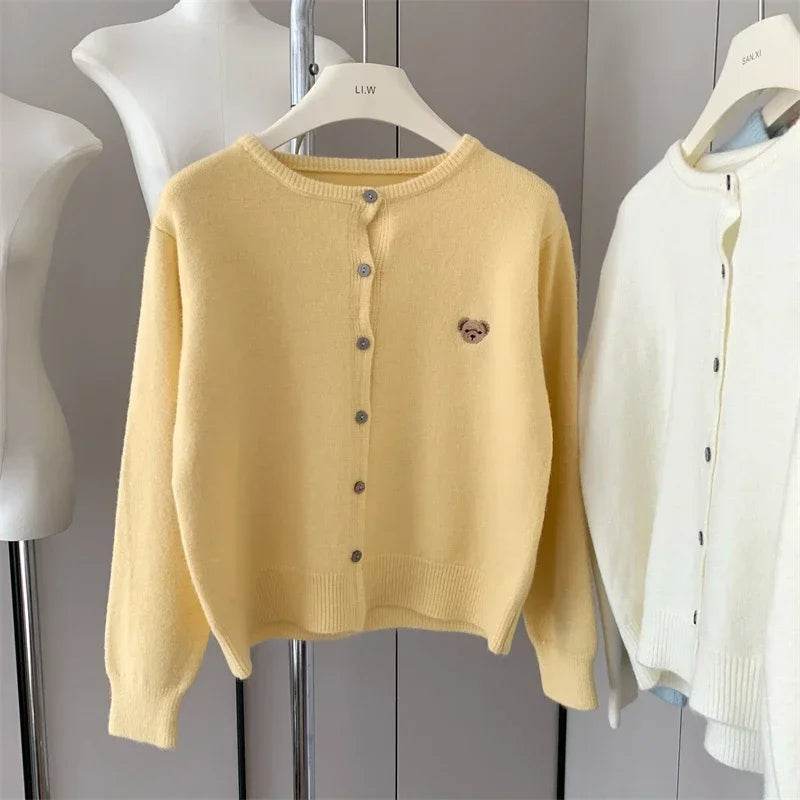 Cartoon Embroidery Cardigan - P12 Hub Europe