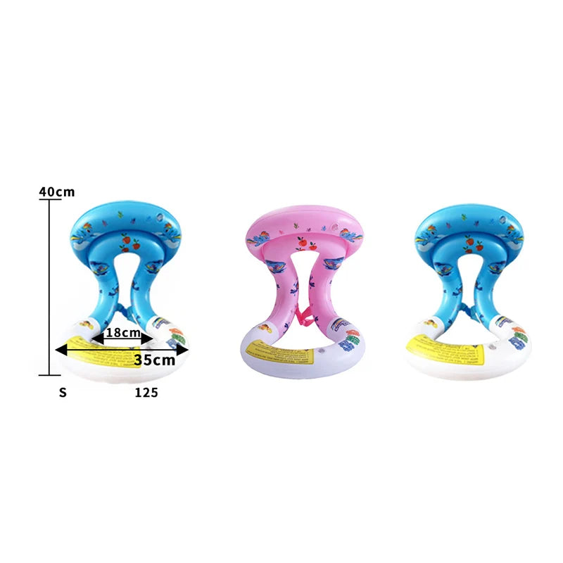 Baby Pool Float Inflatable Swimming Ring Vest Child Water Play Equipment Safety Buckle Dual Airbags Swimming Jacket for Kids 2-6