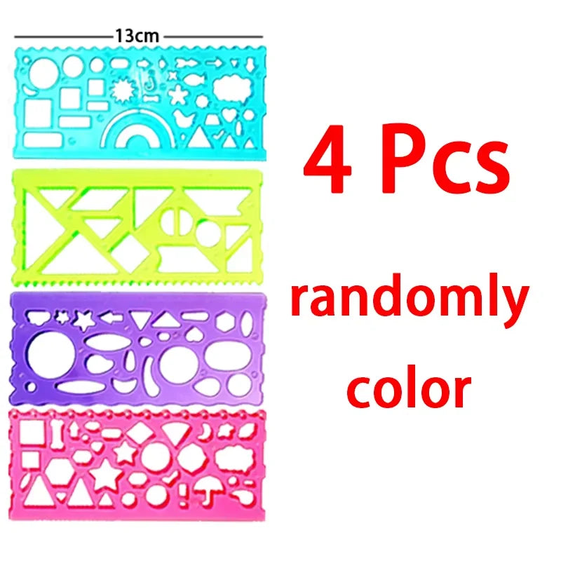 Geometry Spirograph Drawing Stencil Set Painting Template Ruler Art Craft Creative Children Kids Educational Toy Girls Boys Gift