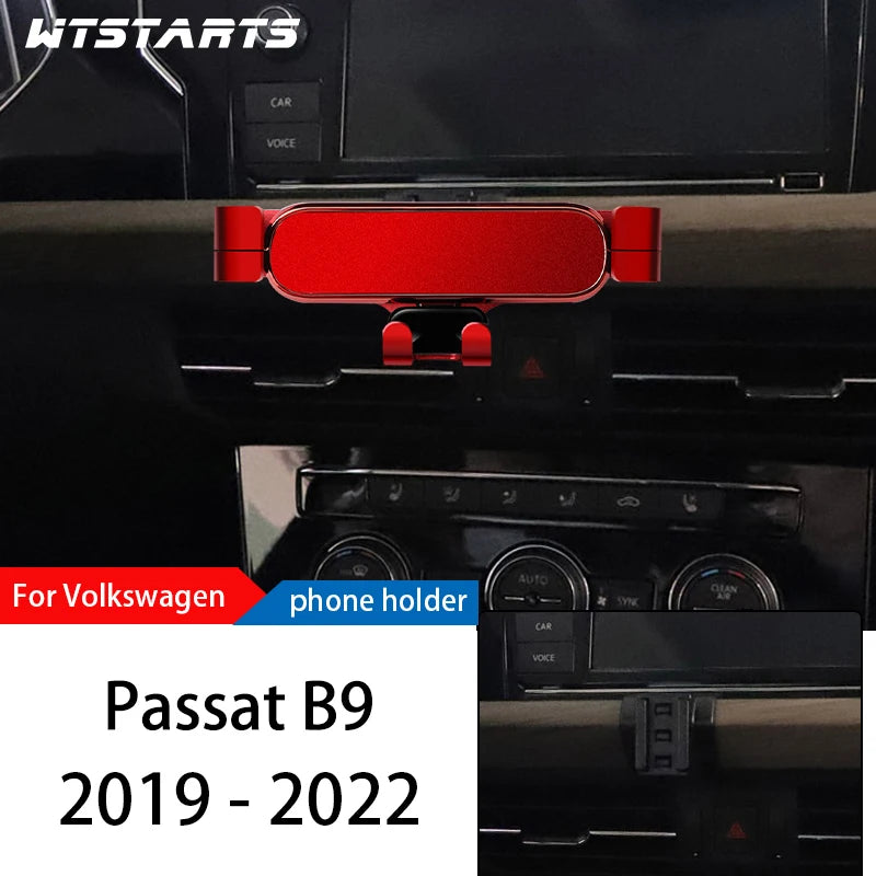 Car Phone Holder Mount Stand For Volkswagen Passat B7 B8 B9 2011-2022 Adjustable GPS Navigation Mobile Phone Bracket Accessories