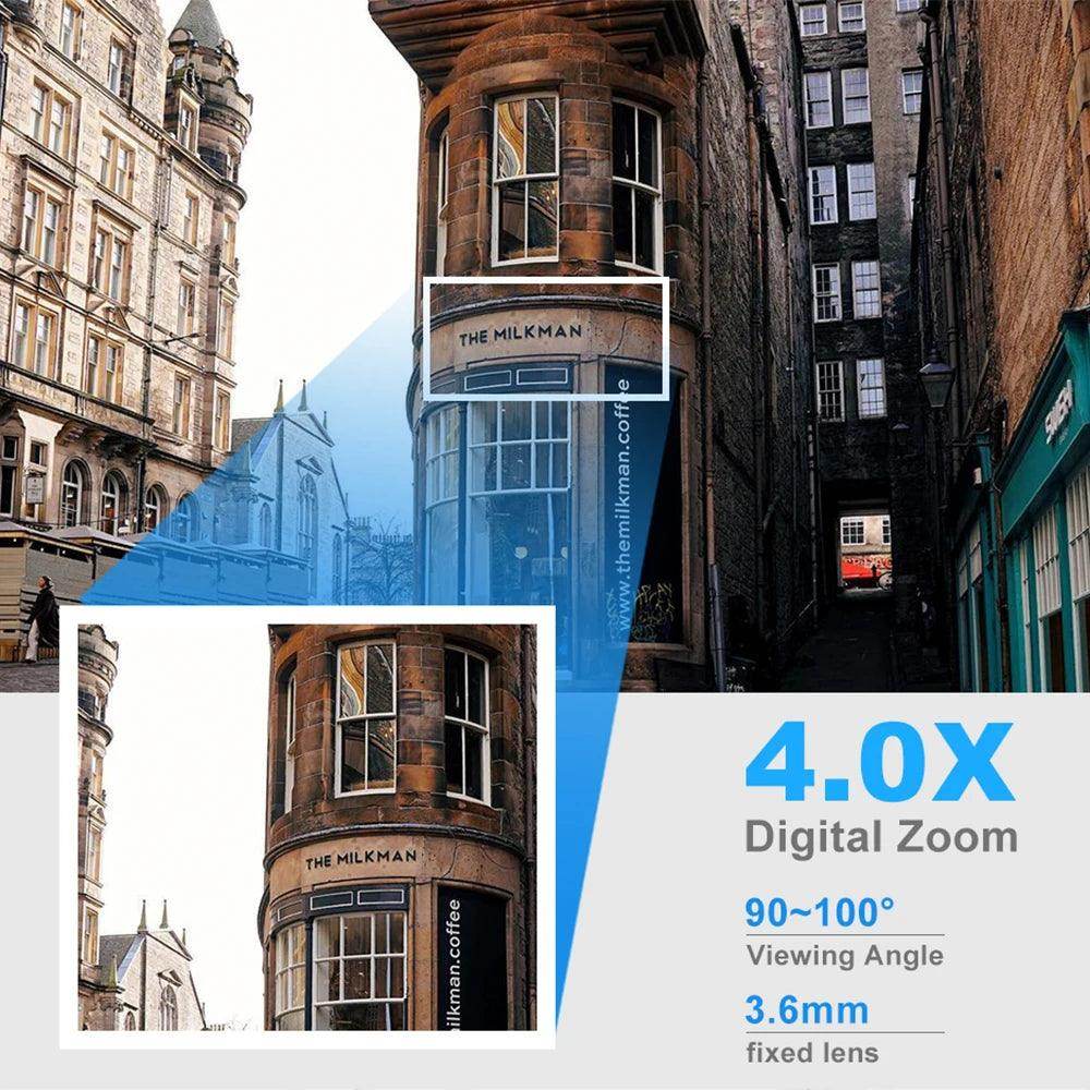 Outdoor Camera 5MP PTZ WiFi 4X Zoom, AI Track, 2-Way Audi - P12 Hub Europe
