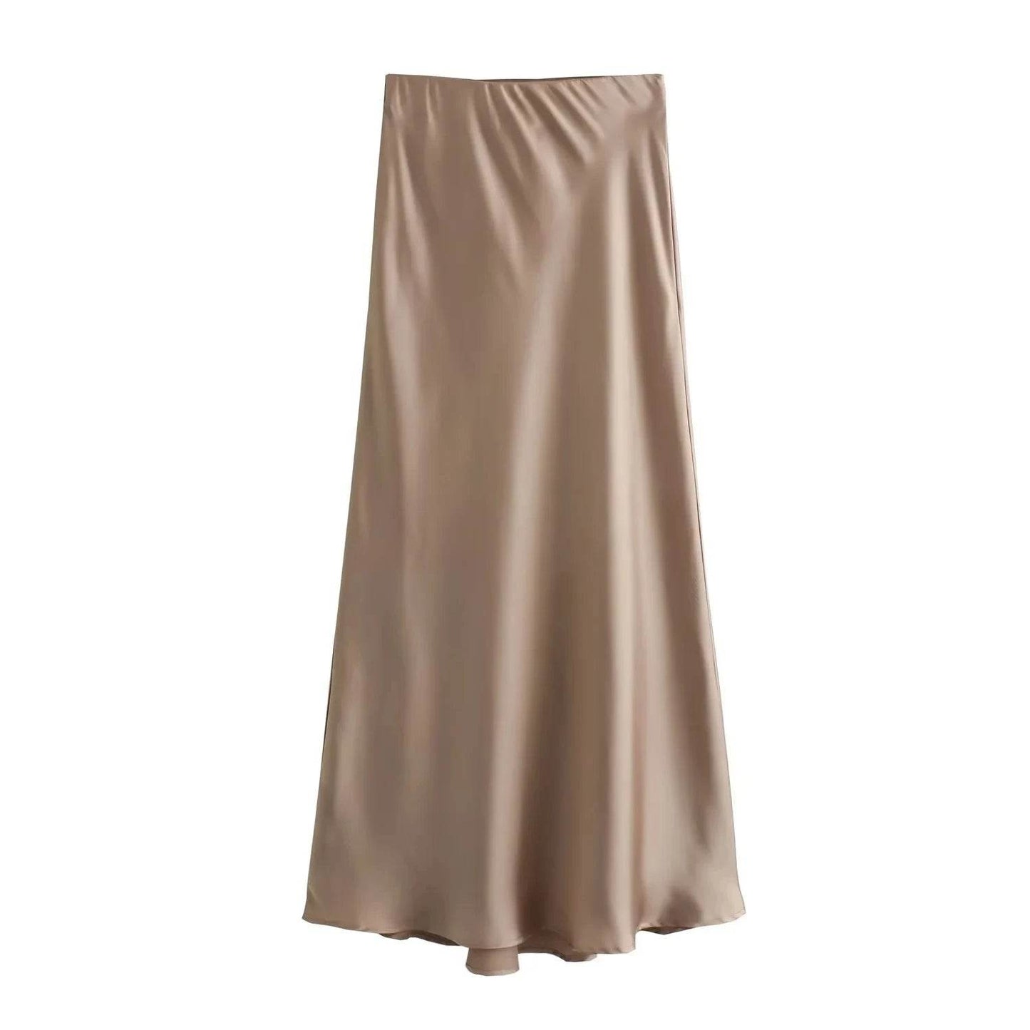 Women's Y2K Satin Midi Skirt - P12 Hub Europe