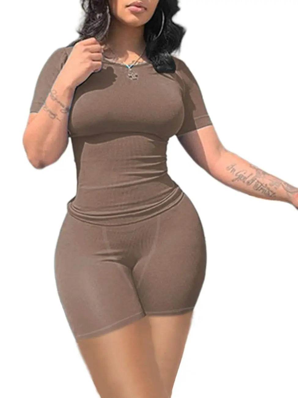 Ribbed Summer Lounge Shorts Set - P12 Hub Europe