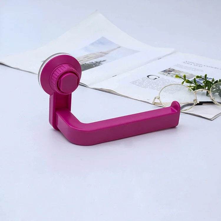 Suction Cup Toilet Paper Holder Wall Mount No Punching High Quality ABS Tissue Towel Roll Dispenser Bathroom Kitchen Accessories - P12 Hub Europe