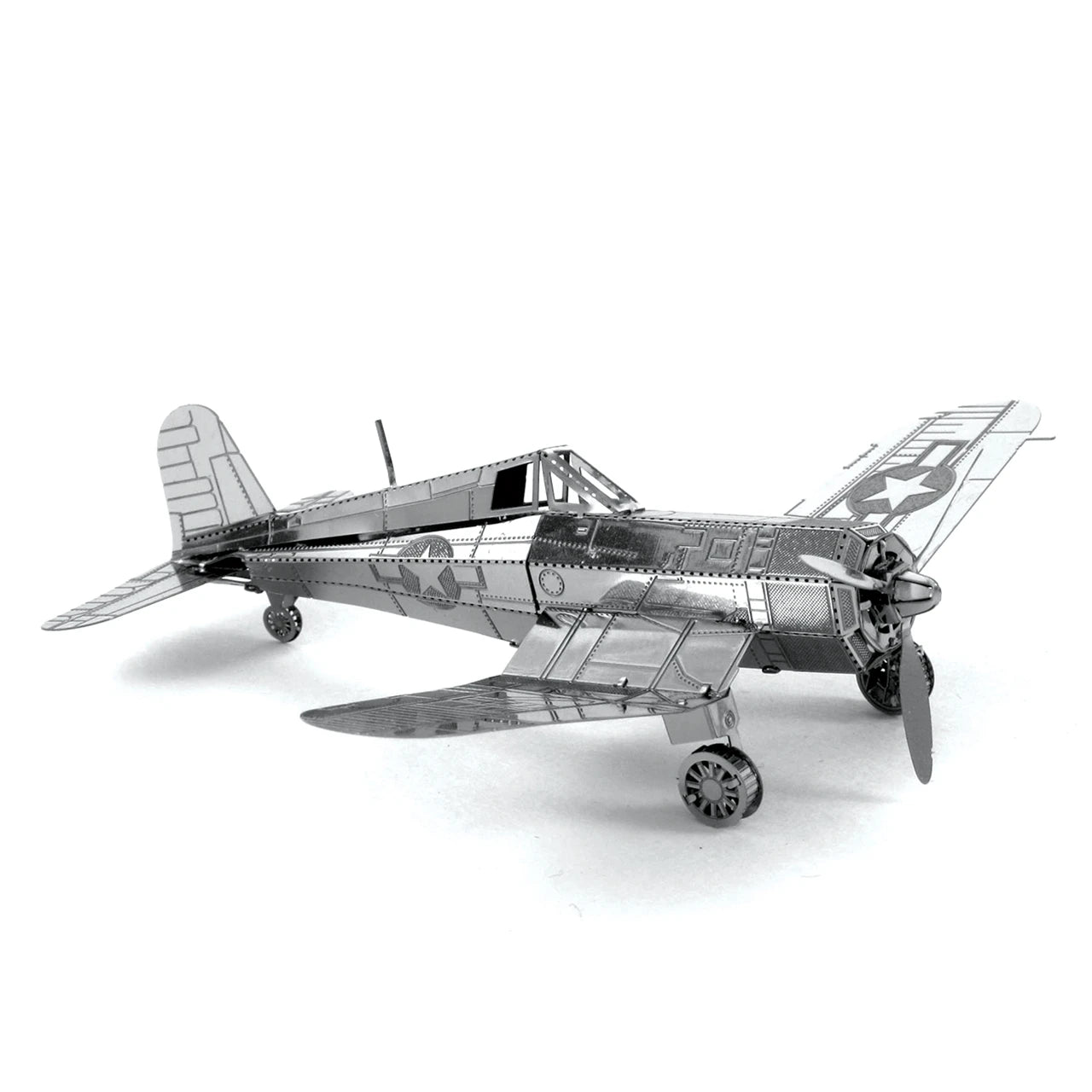 Plane 3D Metal Puzzle Model Kit DIY Laser Cut Puzzles Jigsaw Toy For Children