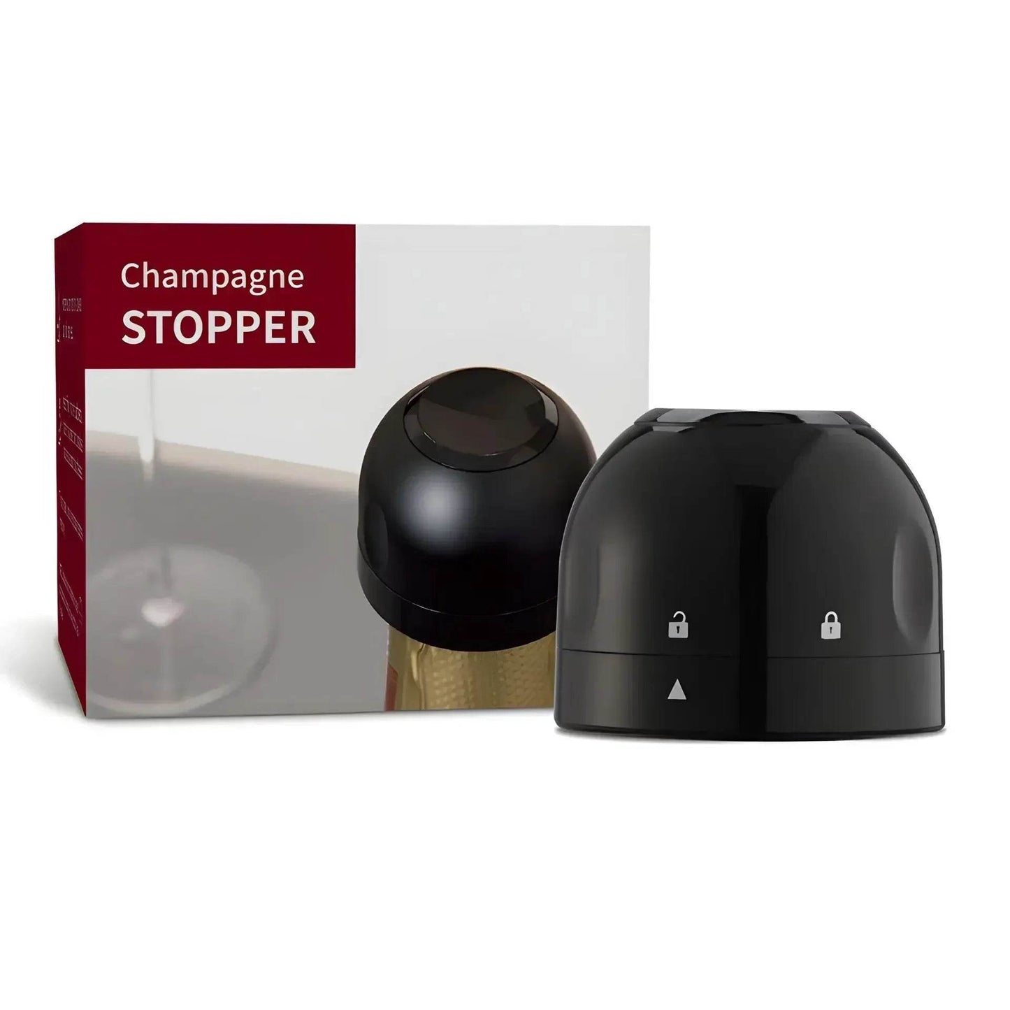 Vacuum Red Wine Champagne Stopper Rotating Lock Bottle Stopper Sparkling Wine Sealing Plug Household Red Wine Cork Bar Tool - P12 Hub Europe