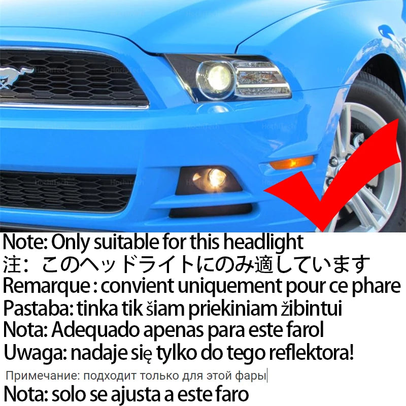 2 Years Warranty Cotton 6000K White LED Angel Eye Rings Light Kits for Ford Mustang 2013 2014 Car Accessories