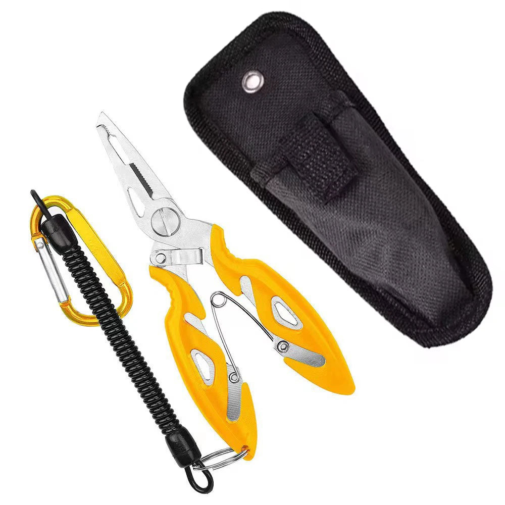 Multifunction Stainless Steel Fishing Pliers Tools Tackle Pliers Vise Knitting Flies Braid Scissors Set Fish Tongs Accessories
