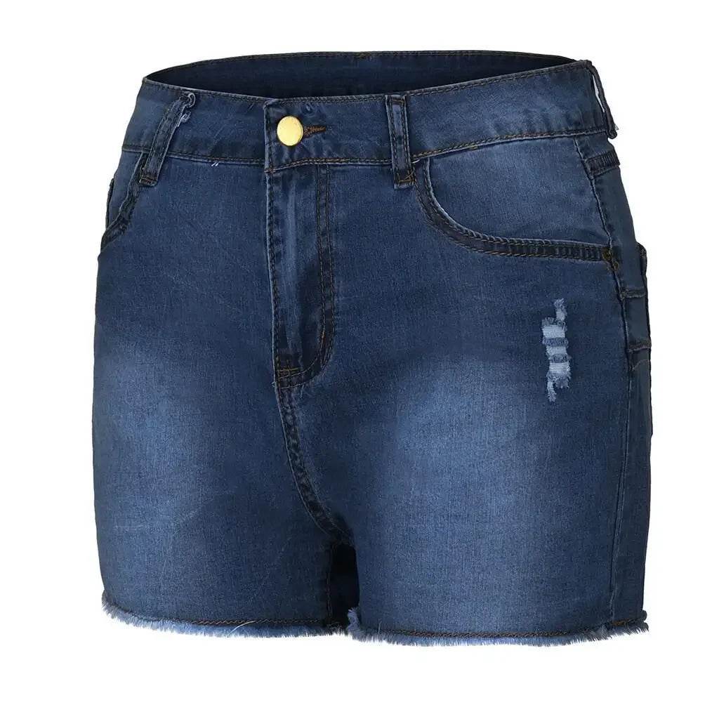 Women's Distressed Denim Shorts - P12 Hub Europe