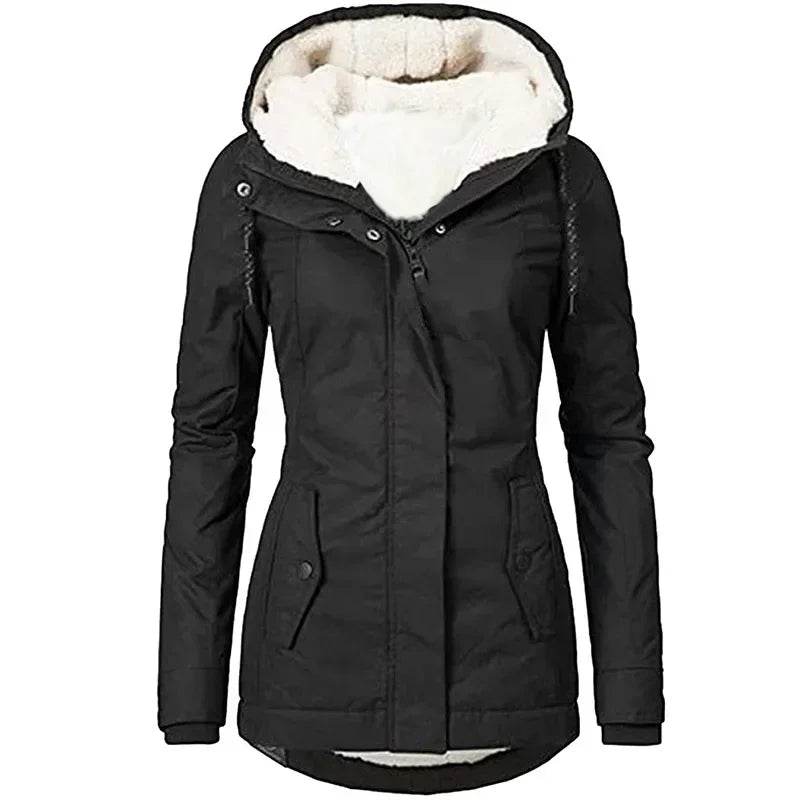 Warm Hooded Loose Parka - P12 Hub Europe