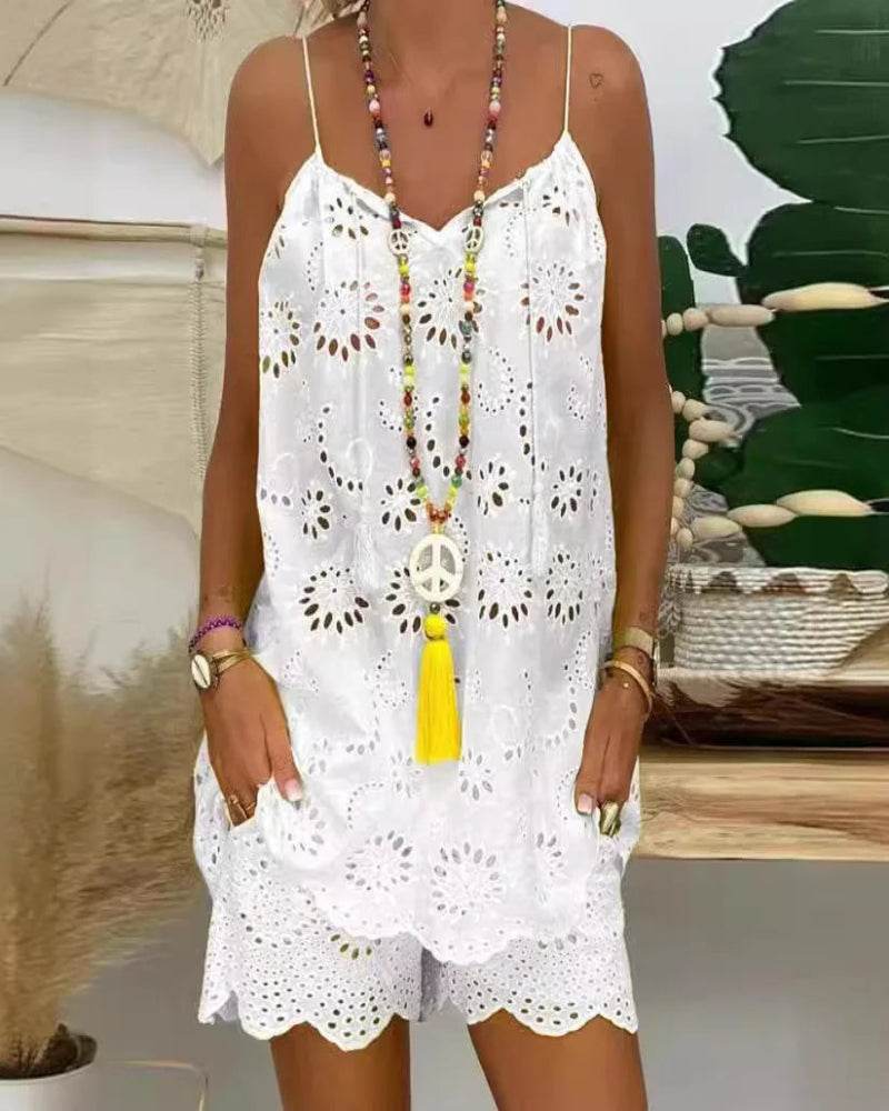 Embroidery Shorts Set - P12 Hub Europe