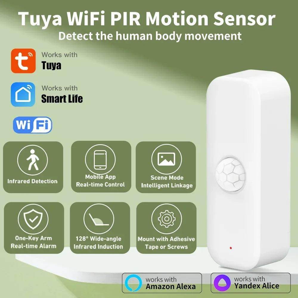 Motion Sensor Tuya WiFi PIR Work with Alexa - P12 Hub Europe