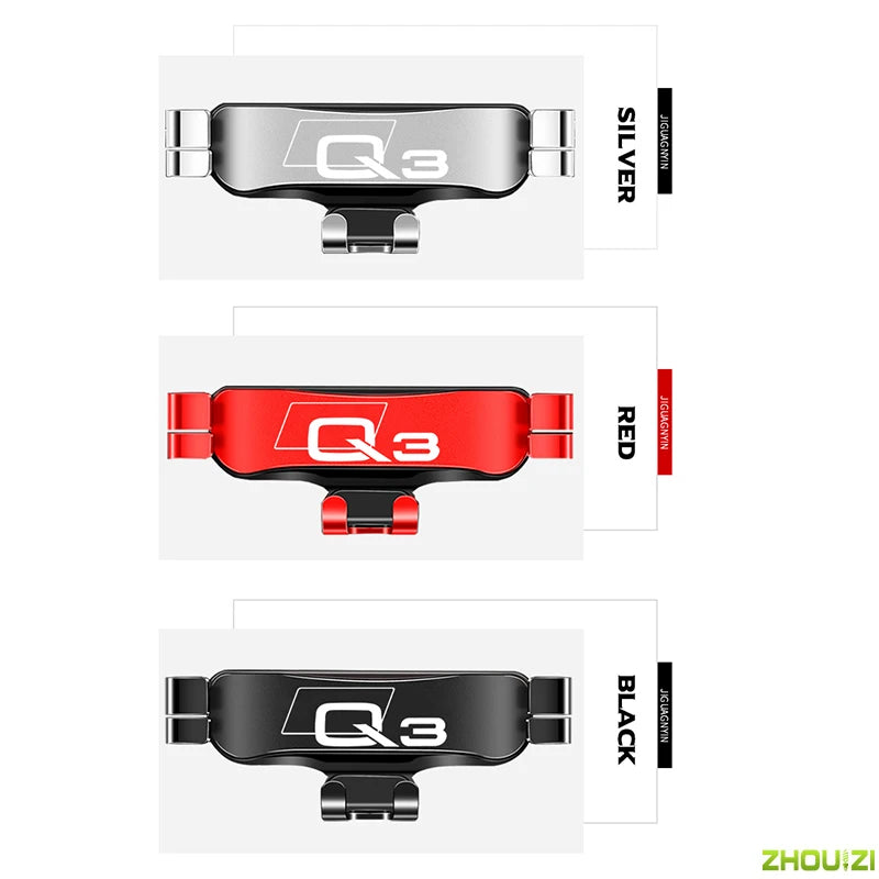Car Mobile Phone Holder For Audi Q3 F3B 8UG 8UB 2013-2022 Air Vent Mounts Stand GPS Gravity Navigation Bracket Car Accessories