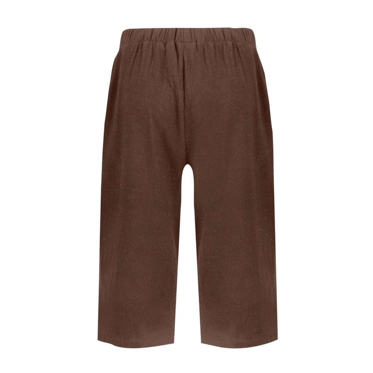 High Waist Solid Workout Capris - P12 Hub Europe