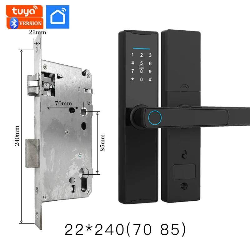 Smart Fingerprint Door Lock | App, Card, Code, Key - P12 Hub Europe