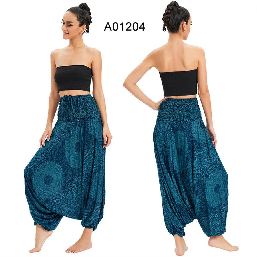 Women's Boho Harem Rayon Pants - P12 Hub Europe