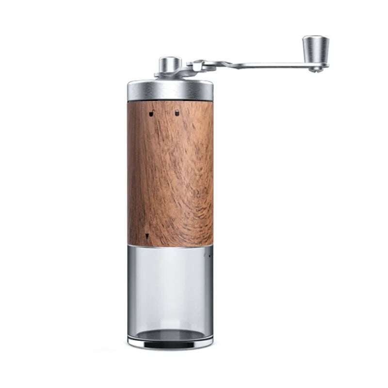 Manual Coffee Bean Grinder Portable Stainless Steel Crank Handle Coffee Grinder Ceramic Grinding Core 6 Gears Kitchen Tool