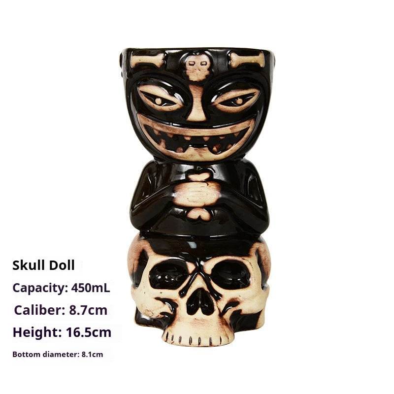 Personalized Hawaiian cocktail cups,tiki bar tiki cups,tiki mugs,creative cups, ceramic cups, zombie cups,drinkware - P12 Hub Europe