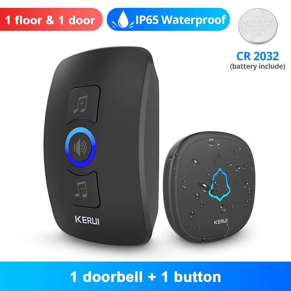 Doorbell Wireless | 60 Tunes, 500ft, IP55/IP66, LED Flash - P12 Hub Europe