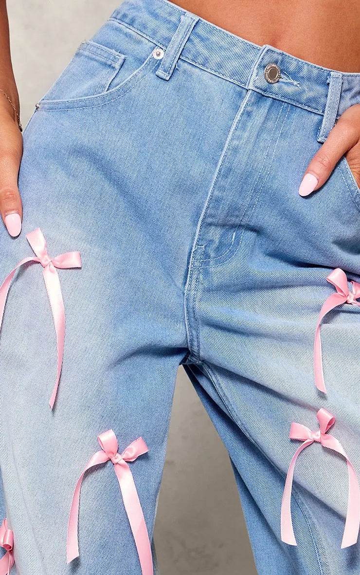 Sweet Bow Denim Jeans - P12 Hub Europe