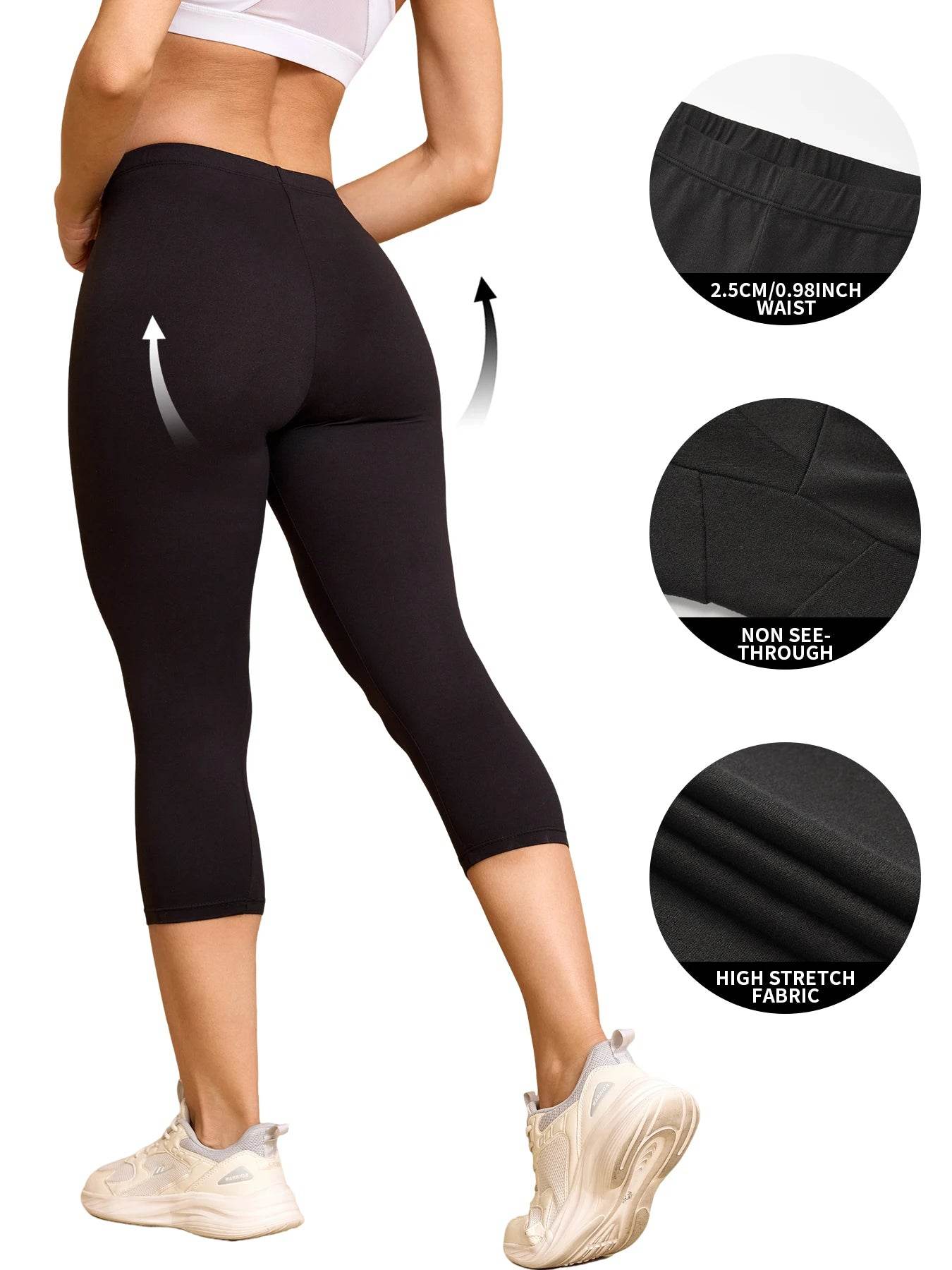 Women's 5-Pack Capri Leggings - P12 Hub Europe