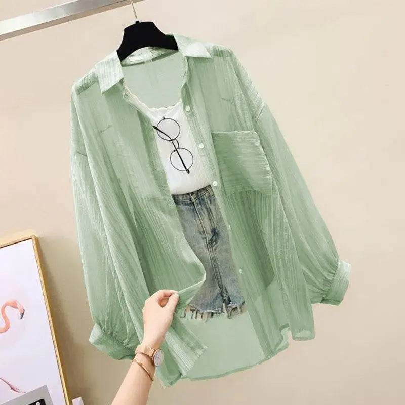 Women's Sheer Chiffon Summer Cardigan - P12 Hub Europe