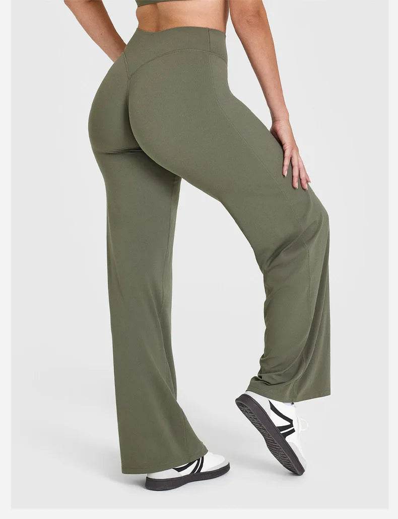 Women's Casual Straight Yoga Pants - P12 Hub Europe