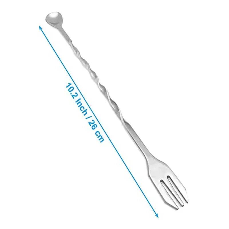 8 Inch Cocktail Muddler and Mixing Spoon, Stainless Steel Cocktail Muddler Home Bar Bartender Tool Barware Set - P12 Hub Europe