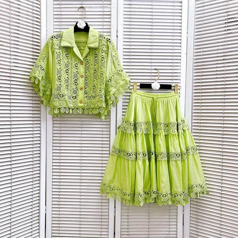 Hollow Out Skirt Set - P12 Hub Europe