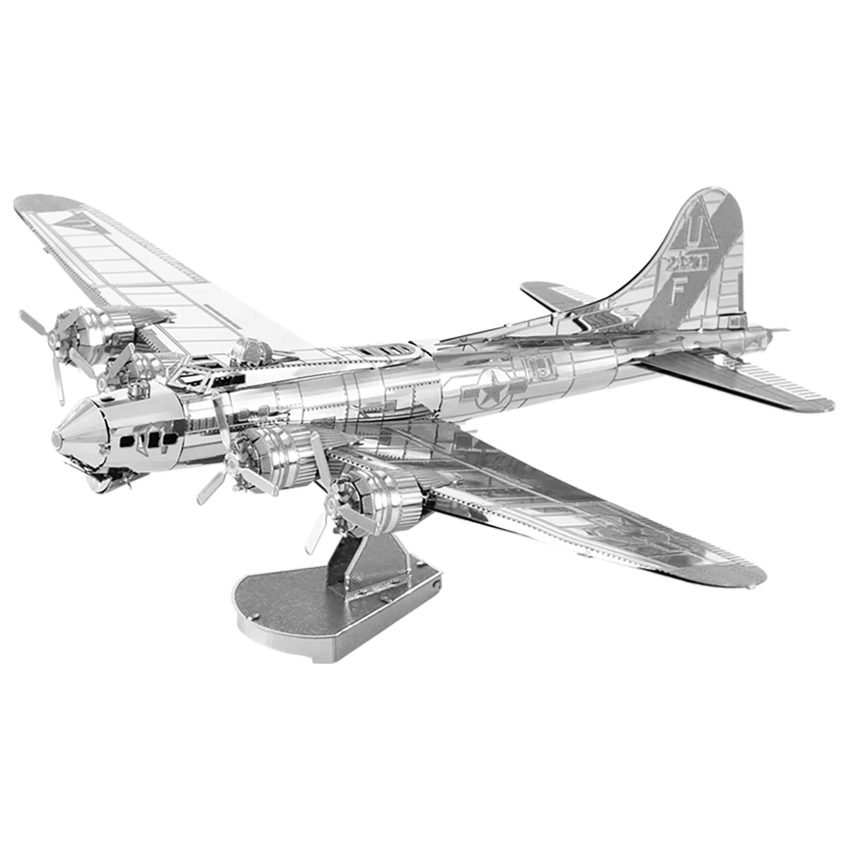 Plane 3D Metal Puzzle Model Kit DIY Laser Cut Puzzles Jigsaw Toy For Children