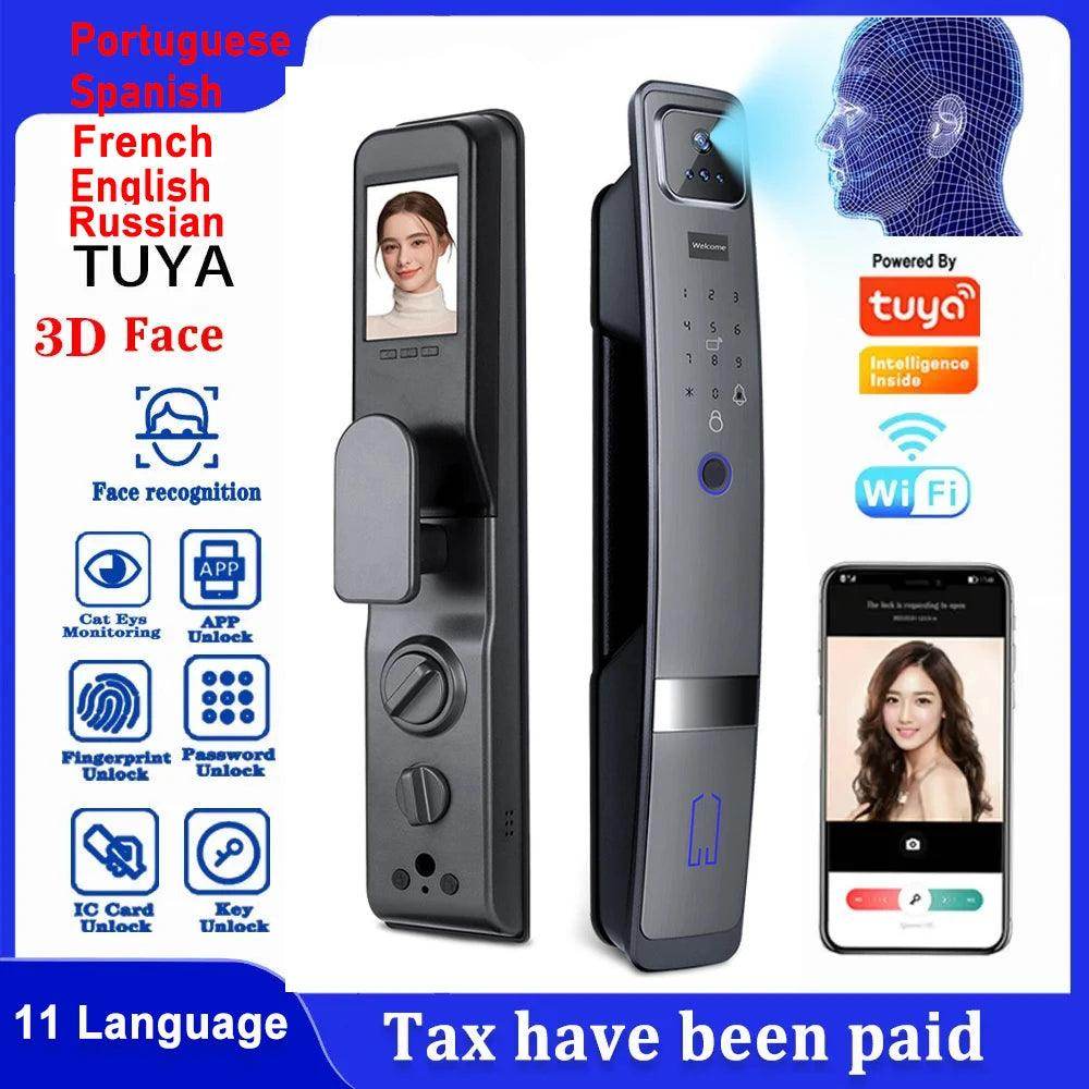 3D Face Lock w/ Camera Fingerprint, Card, 40-120mm, H20 - P12 Hub Europe