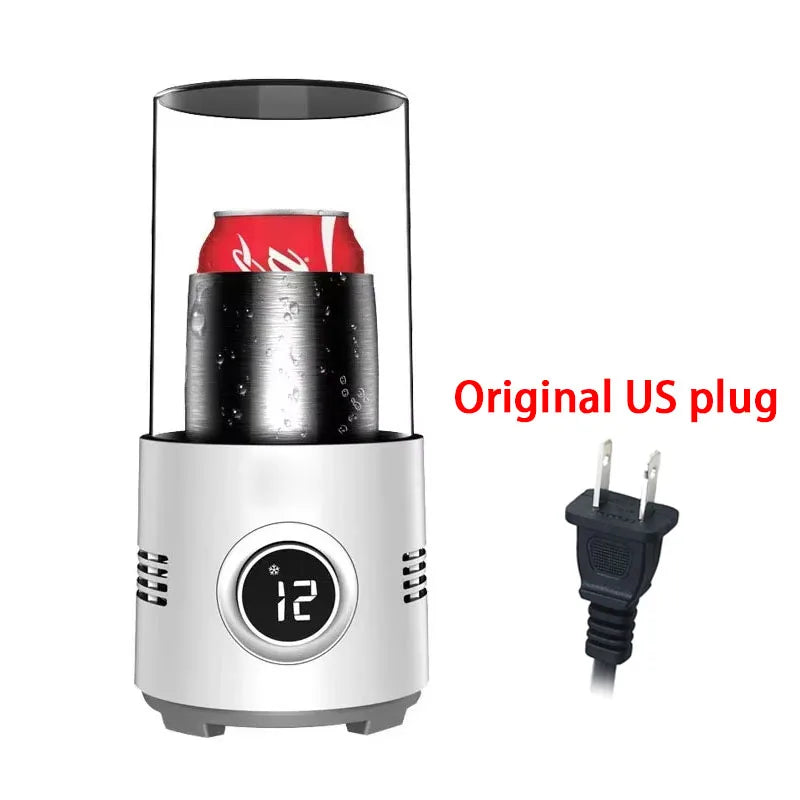 New 2 In 1 Desktop Drinks Cup Cooler Coffee Mug Warmer for Milk Tea Beer Electric Heating Cooling Beverage Cup for Home Office