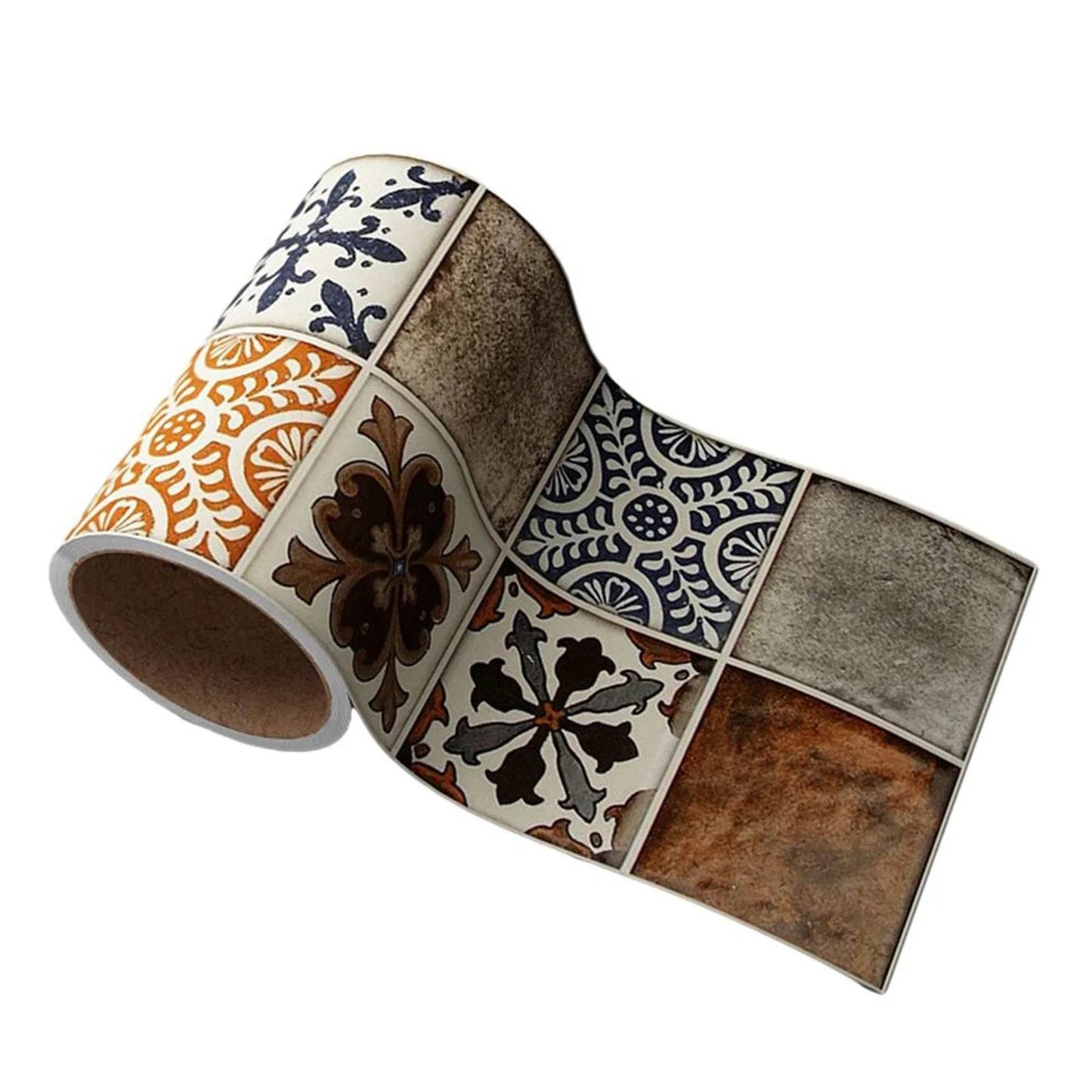 Self-adhesive Waist Line Decorative Strip Waterproof Peel Stick Wall Sticker Bathroom Floor Skirting Line Wall Papers Home Decor - P12 Hub Europe