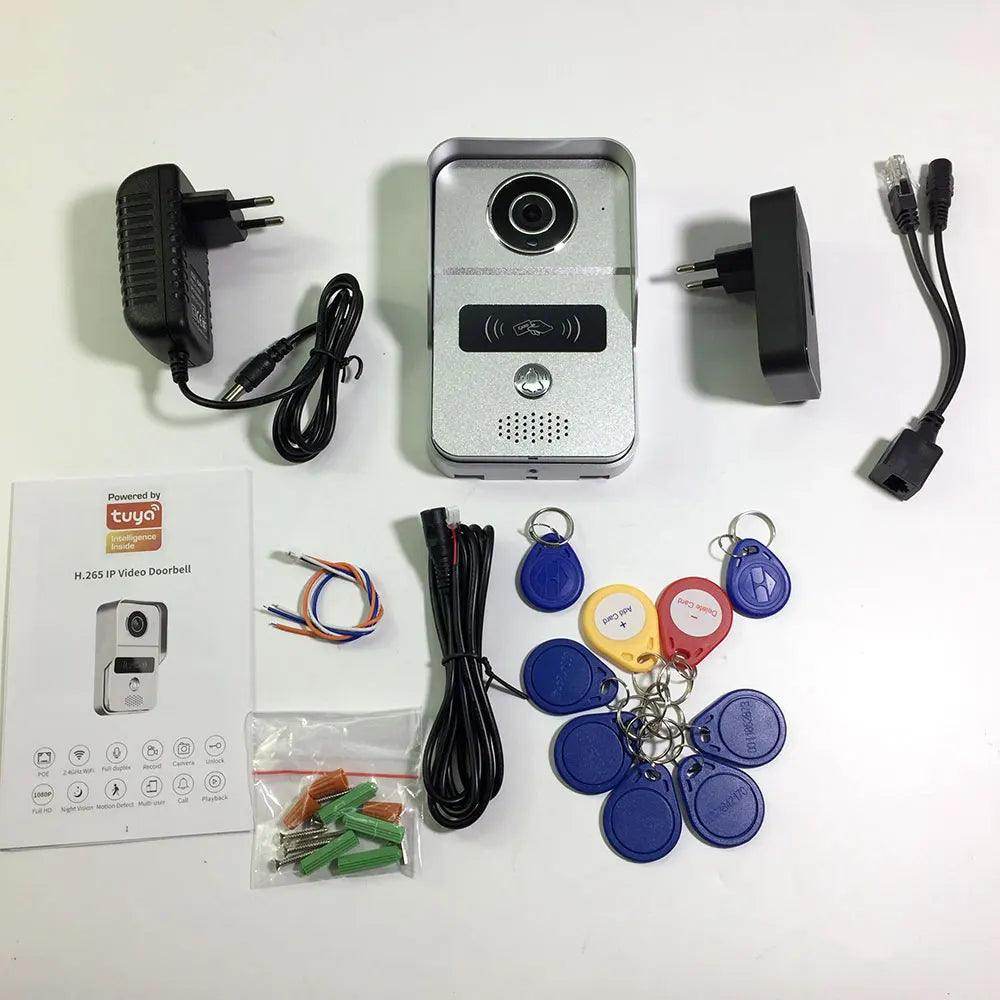 WiFi Doorbel1080P PoE WiFi Doorbell Motion Detect, SD Card, App - P12 Hub Europe
