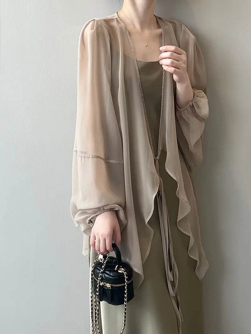 Women's V-neck Chiffon Loose Shirt - P12 Hub Europe