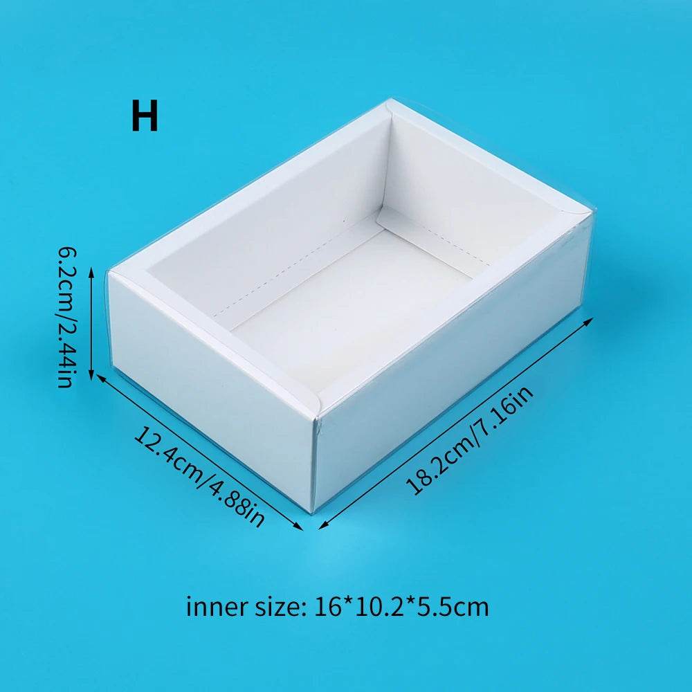 10Pcs Pull-Out Gift Boxes Drawer Kraft Paper Boxes with Clear Window Gift Jewelry Packaging Business Wedding Birthday Party - P12 Hub Europe