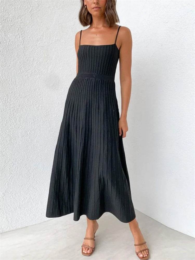Tossy Backless Ribbed Maxi Dress - Summer Style - P12 Hub Europe