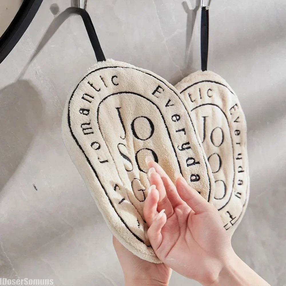 Coral Velvet Hand Towel Hand Towel Home Convenient Hanging Thickened Kitchen and Double-layer Speed Dry Absorbent Hand Cloth - P12 Hub Europe
