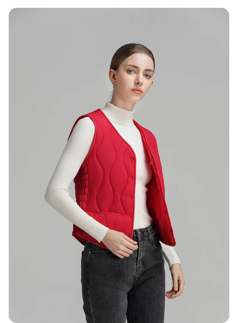 Women's Lightweight Down Vest - P12 Hub Europe