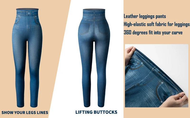 Faux Denim Leggings - P12 Hub Europe