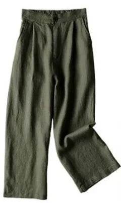 Women's Wide-Leg Linen Pants - P12 Hub Europe